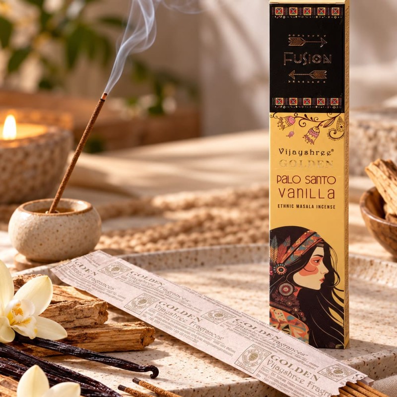 Achat encens palo santo vanille en bâtonnets faits main