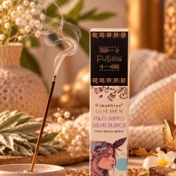 Encens Vijayshree palo santo et sauge blanche purifiant