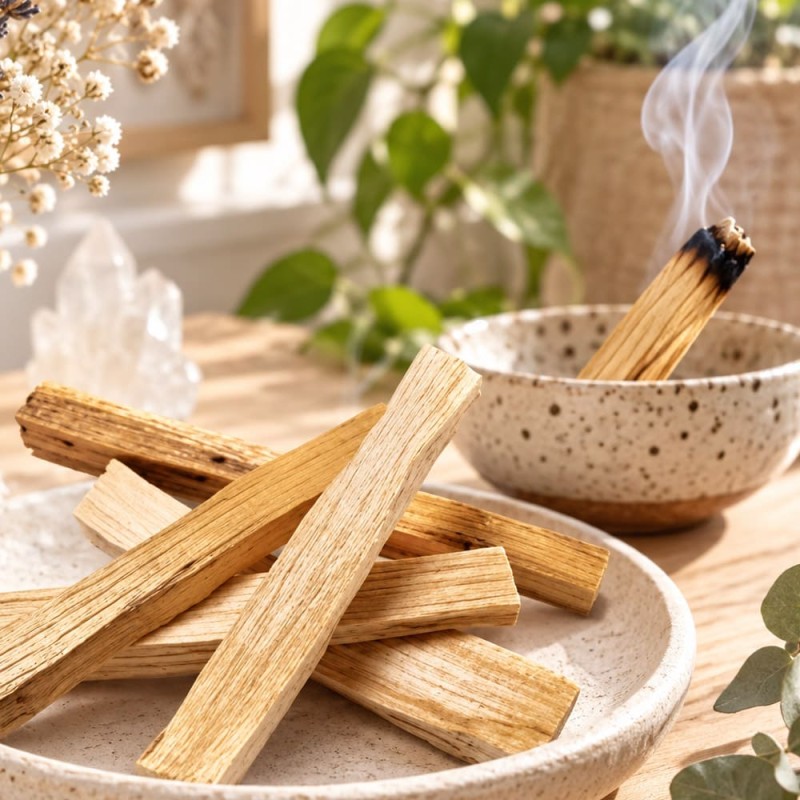 Bâton de palo santo naturel à brûler, sachet 25 g pas cher