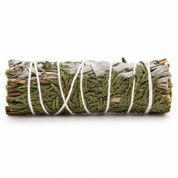 Fagot de sauge blanche et de branches de cèdre de 10 cm