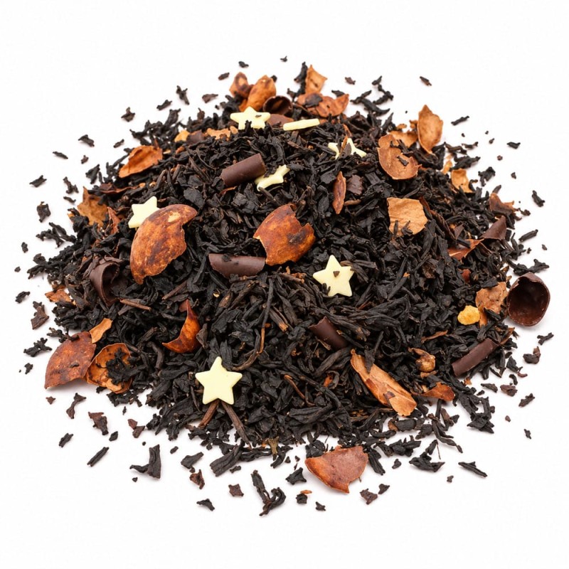 Sachet de 50 g de thé noir Brownie gourmand au cacao, au chocolat et à l’amande