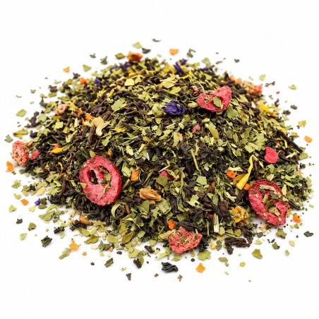 Sachet de 50 g de thé pu-erh Ailes d’Ange au maté et aux fruits rouges