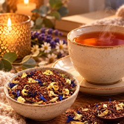Rooibos pomme fleur d’oranger lavande sans théine, 50 g