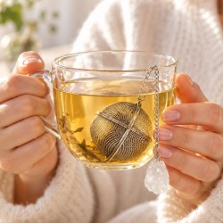 Acheter boule à thé inox avec cristal de roche, infuseur