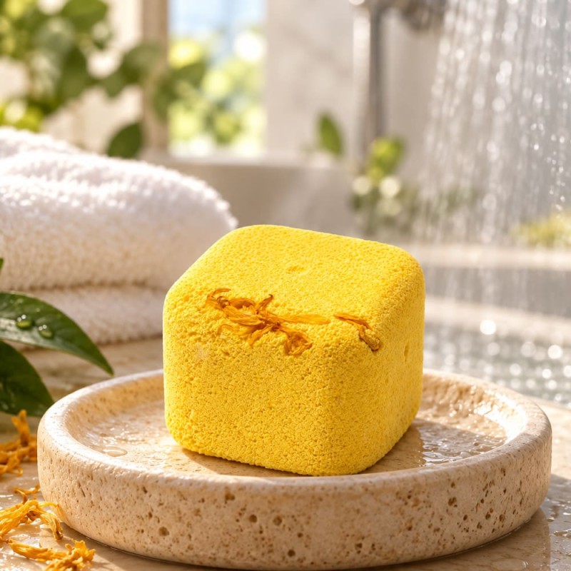 Shower steamer menthe eucalyptus citron pour le matin