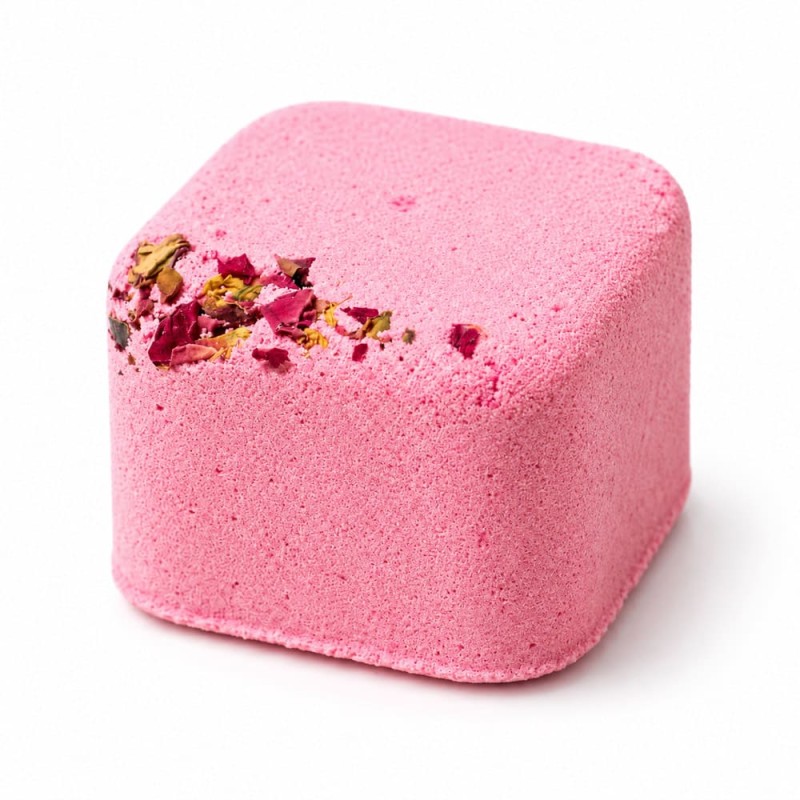 Galet de douche aromathérapie Douche torride rose aux pétales de rose et huiles essentielles d’ylang-ylang, jasmin et patchouli