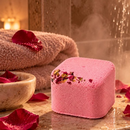 Galet de douche sensuel rose ylang-ylang jasmin patchouli