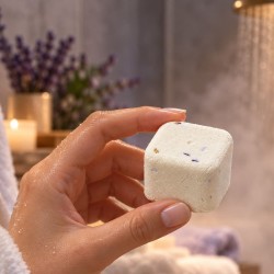 Shower steamer lavande et mandarine pour la douche du soir