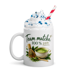 Tasse Team matcha 100 % zen pour amateur de thé vert