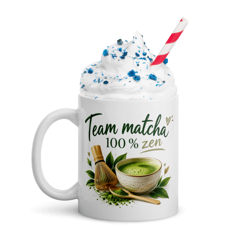 Tasse Team matcha 100 % zen pour amateur de thé vert