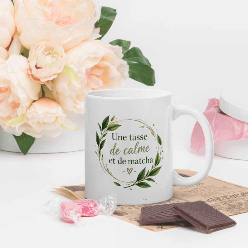 Tasse Team matcha 100 % zen pour amateur de thé vert