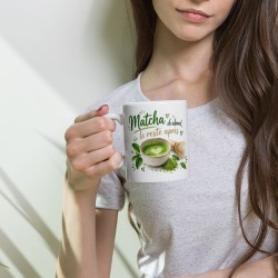 Acheter mug humour matcha, tasse drôle fan de thé vert