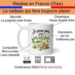 Tasse humour je peux pas j’ai piscine version matcha