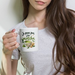 Tasse humour je peux pas j’ai piscine version matcha