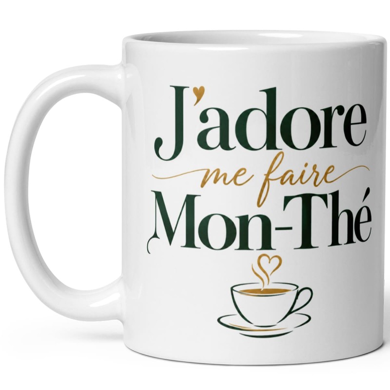 Mug coquin pour amateur de thé, tasse drôle à double sens