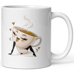 Mug coquin pour amateur de thé, tasse drôle à double sens