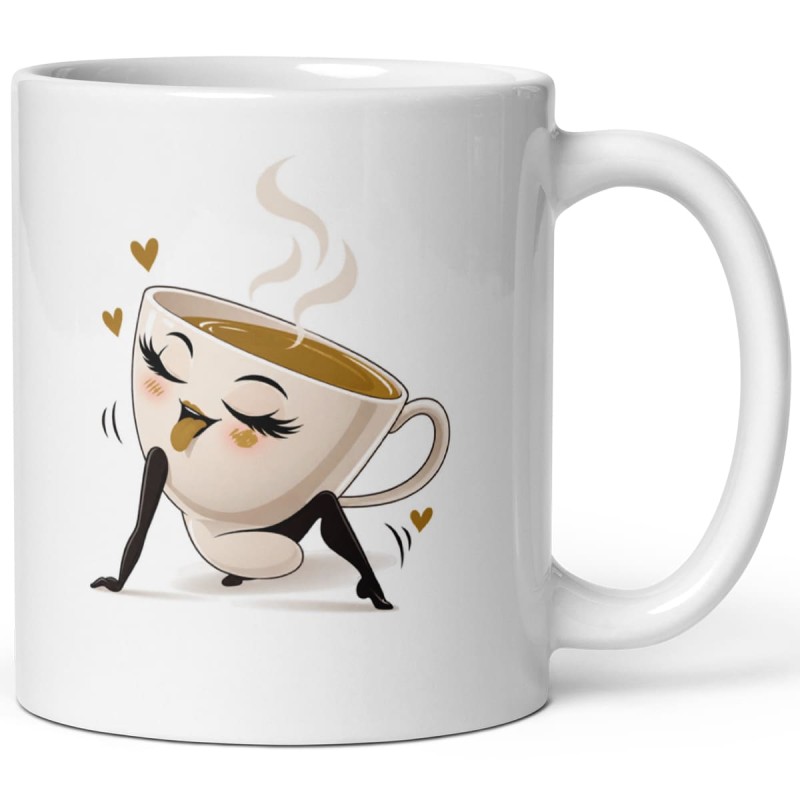 Mug coquin pour amateur de thé, tasse drôle à double sens