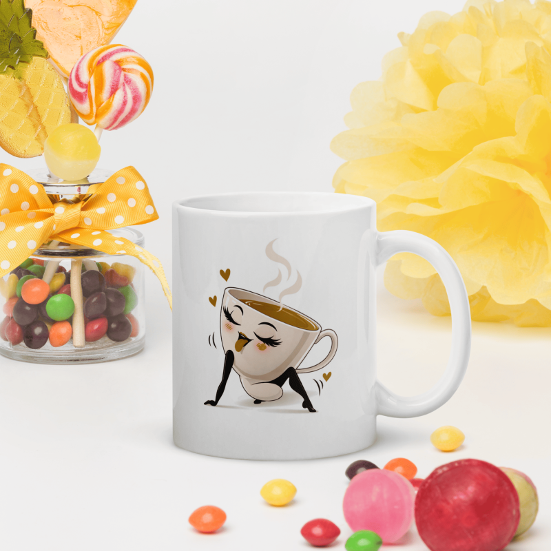 Mug coquin pour amateur de thé, tasse drôle à double sens