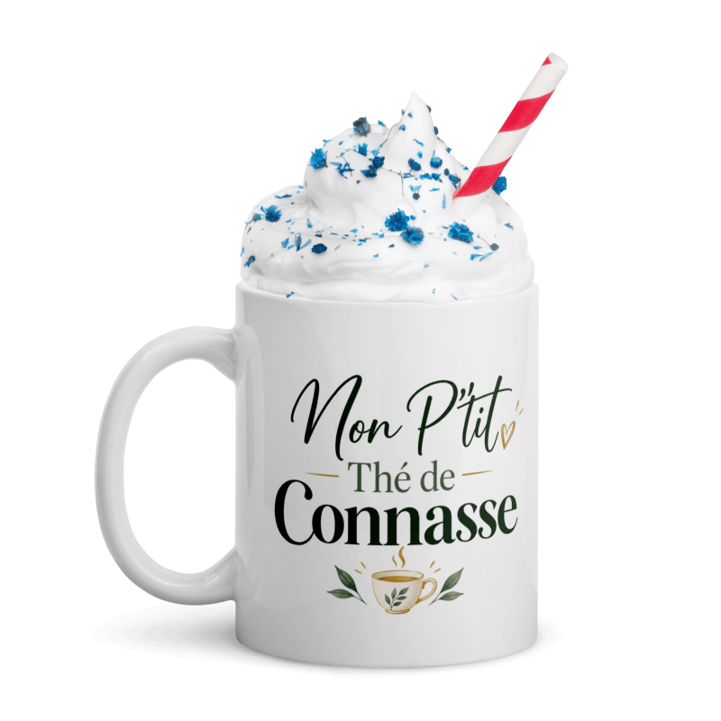 Vente mug connasse humour, cadeau drôle pour amatrice de thé