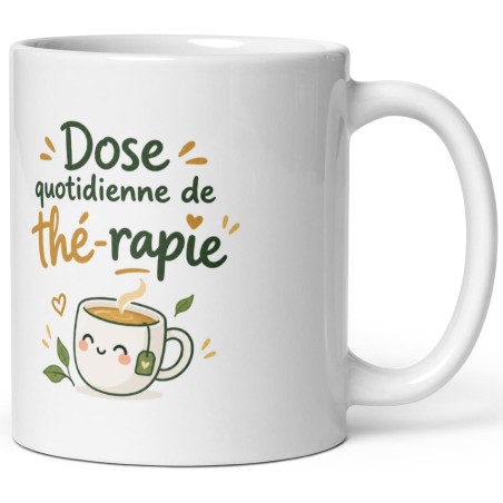 Commander mug rigolo thé bonne humeur, tasse kawaii