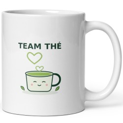 Tasse fan de thé mignonne, mug Team thé illustré cartoon