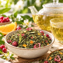 Thé vert dragon Sencha Longjing ananas myrtille 50 g