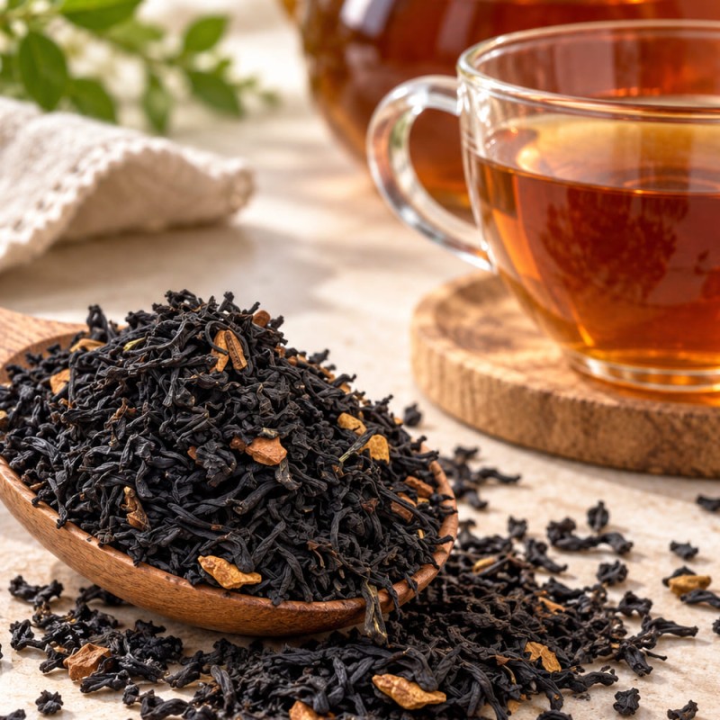 Acheter thé noir bio à la cannelle, sachet 50 g cadeau