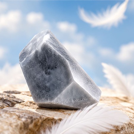 Savon cristal pierre surprise améthyste quartz, cadeau