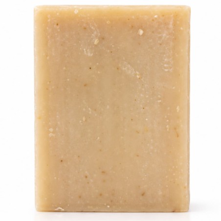 Savon artisanal cadeau à l’argile kaolin et à l’avoine au parfum de miel, dans son emballage prêt à offrir