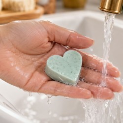 Commander mini savon coeur fleur de lotus, cadeau zen