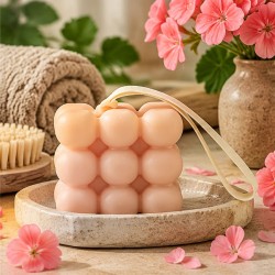 Acheter savon de massage géranium santal, cadeau maman