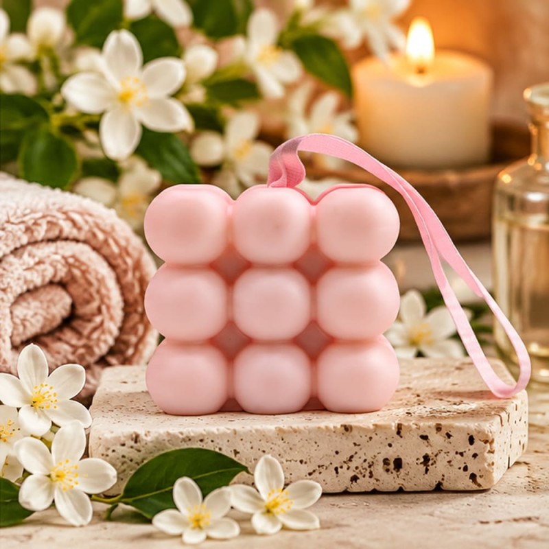 Savon de massage jasmin patchouli, cadeau couple 170 g