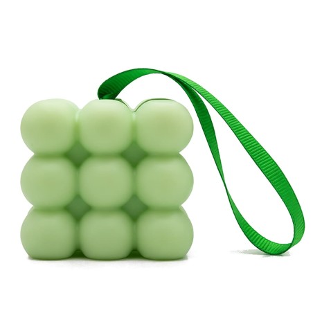 Savon de massage artisanal vert à la menthe et à l’eucalyptus avec cordon, idée cadeau pour sportif