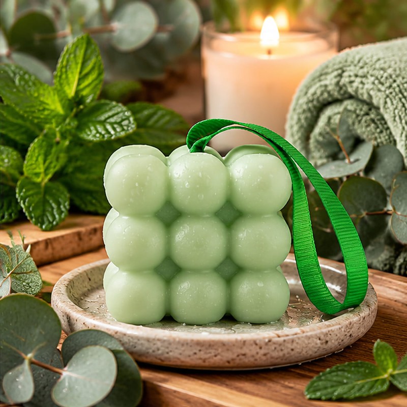 Savon de massage menthe eucalyptus, cadeau sportif 170 g