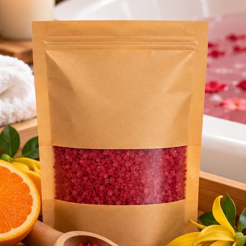 Sel de bain ylang ylang et agrumes, cadeau romantique couple