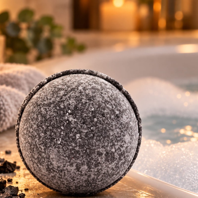Achat bombe de bain pierre naturelle cachée, cadeau original