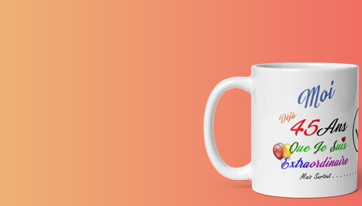 mug personnalisé anniversaire